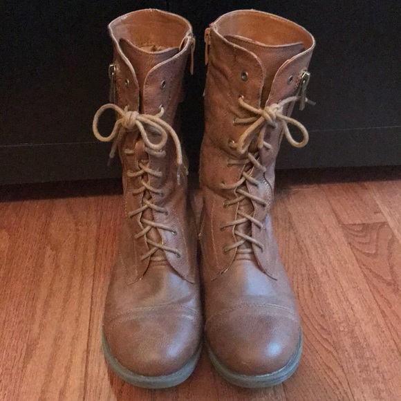 Combat Boots Brown - Picture 2 of 4